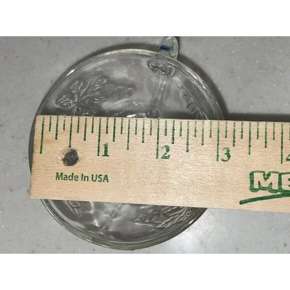 Vintage Punchbowl Glasses Used Matching Set of 2 Grapevines - Picture 8 of 16